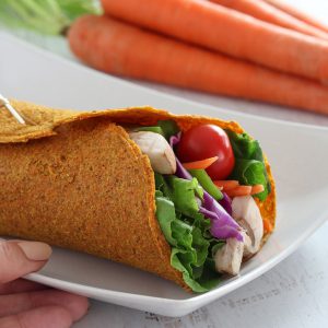 Raw Vegan Carrot Curry Wraps